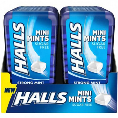 Halls Mini Mints Strong Mint