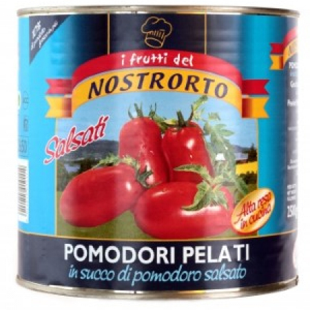 Nostrorto Pomodori Pelati Salsati in latta kg.3